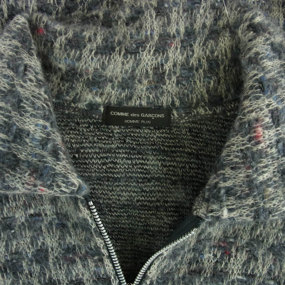 COMME des GARCONS HOMME PLUS コムデギャルソンオムプリュス 04AW PN-T028 アンゴラ混 ウール ハーフジップ ニット マルチカラー系【中古】