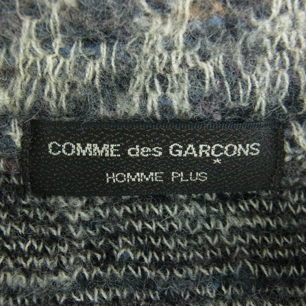 COMME des GARCONS HOMME PLUS コムデギャルソンオムプリュス 04AW PN-T028 アンゴラ混 ウール ハーフジップ ニット マルチカラー系【中古】