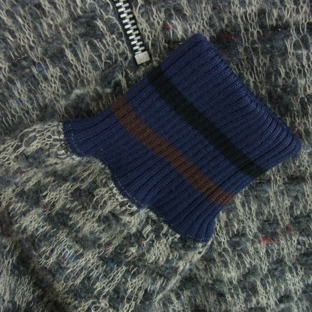 COMME des GARCONS HOMME PLUS コムデギャルソンオムプリュス 04AW PN-T028 アンゴラ混 ウール ハーフジップ ニット マルチカラー系【中古】