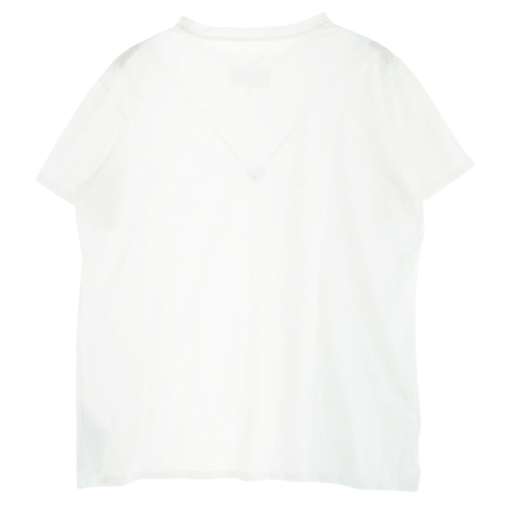 MAISON MARGIELA メゾンマルジェラ 21AW S50GC0664 S22816 四つタグ 10ライン コットン Tシャツ 半袖 カットソー ホワイト系 XXL【中古】