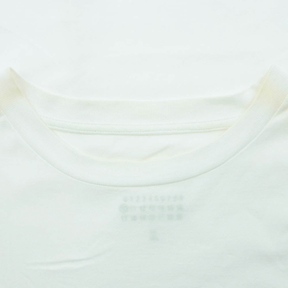 MAISON MARGIELA メゾンマルジェラ 21AW S50GC0664 S22816 四つタグ 10ライン コットン Tシャツ 半袖 カットソー ホワイト系 XXL【中古】