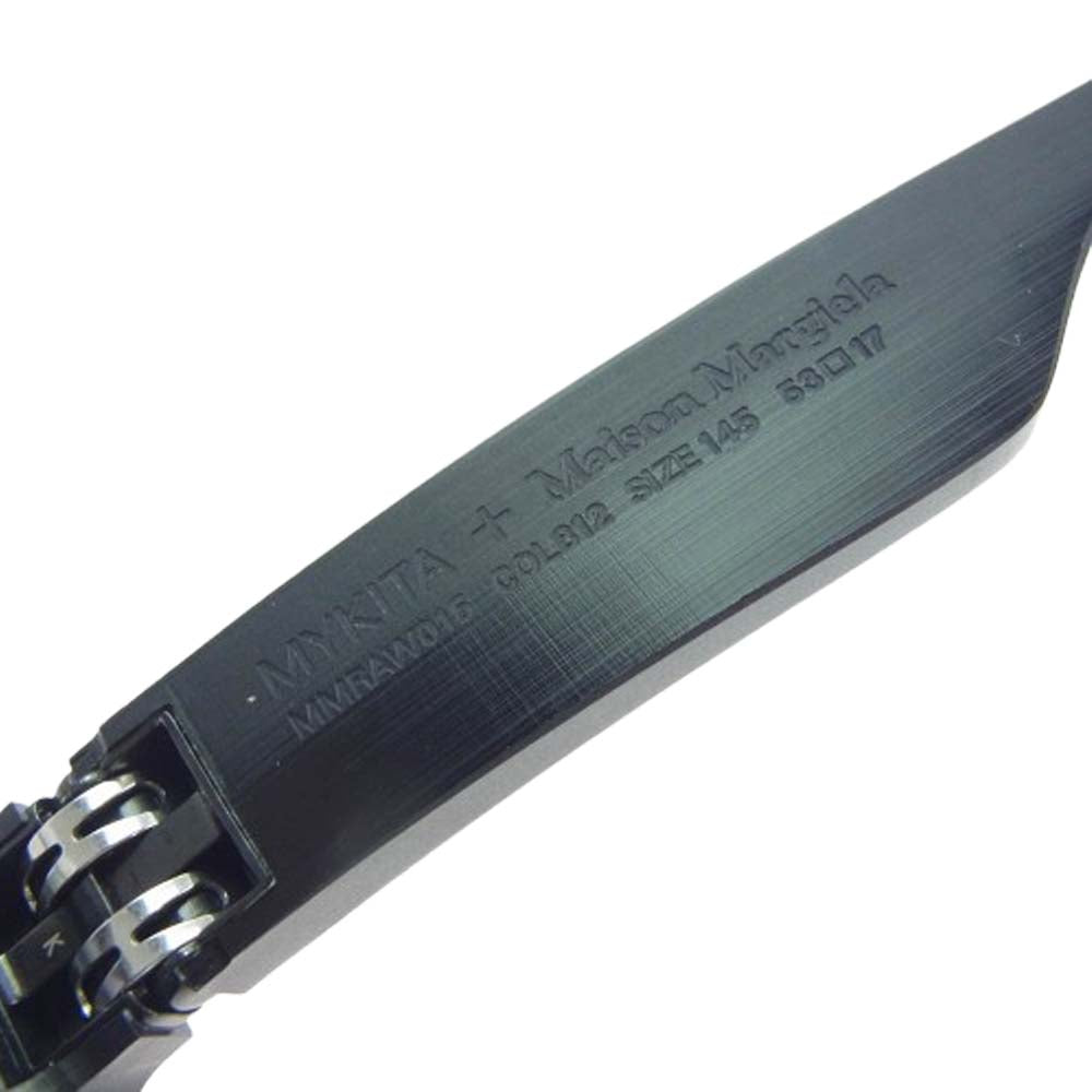 MAISON MARGIELA メゾンマルジェラ MMRAW015 MYKITA マイキータ サングラス アイウェア ブラック系 145 53□17【中古】
