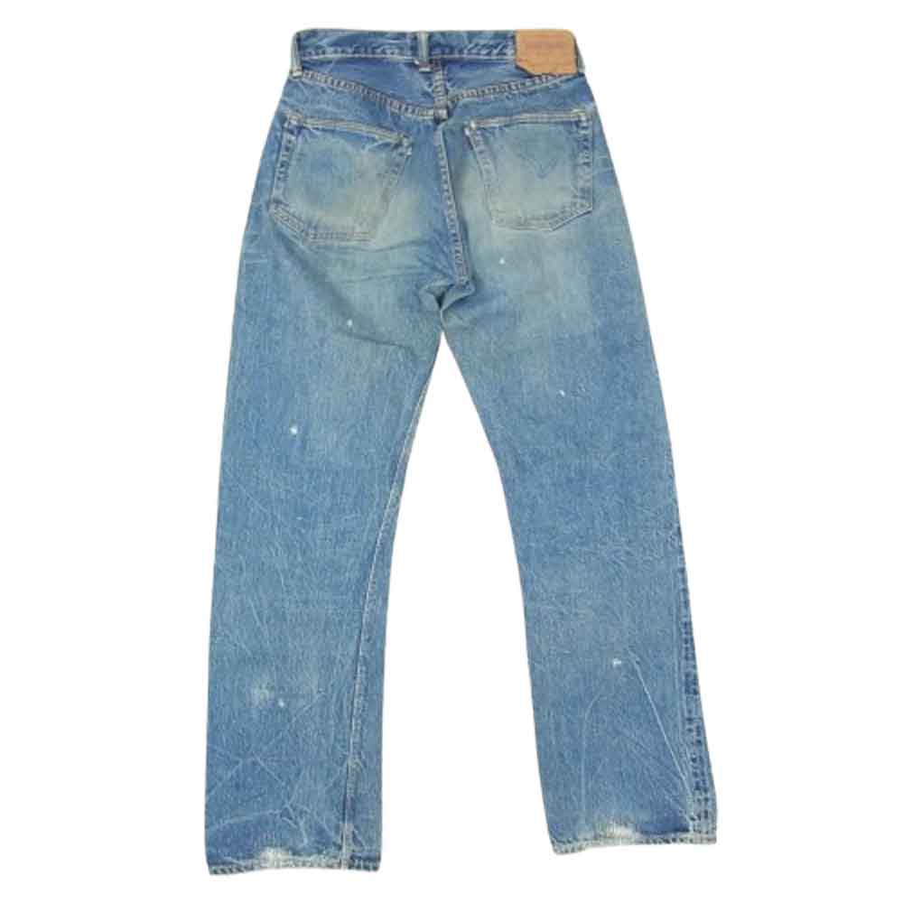 ダブルワークス 501XX TYPE ボタンフライ セルビッチ ダメージ リペア デニムパンツ インディゴブルー系 29【中古】
