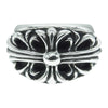 CHROME HEARTS クロムハーツ（原本有） FLRL CRS フローラルクロス リング シルバー系 8号【中古】