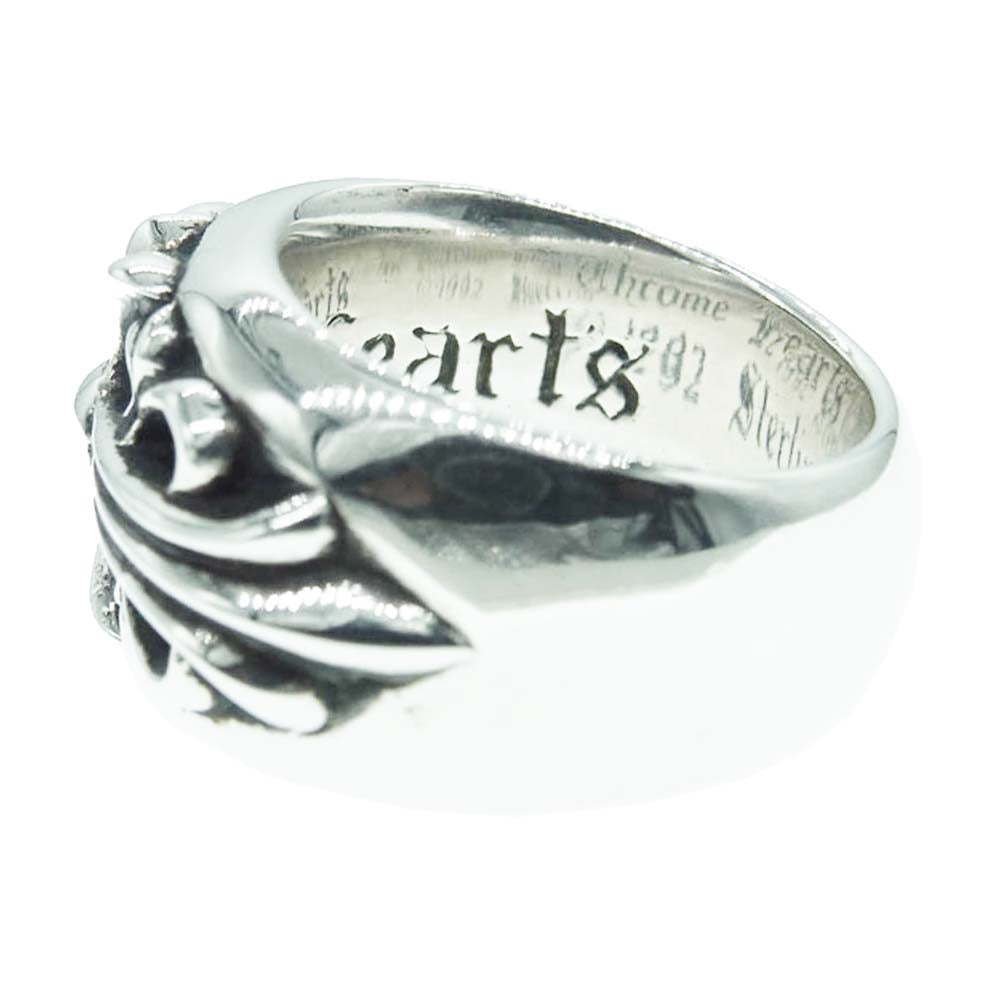 CHROME HEARTS クロムハーツ（原本有） FLRL CRS フローラルクロス リング シルバー系 8号【中古】
