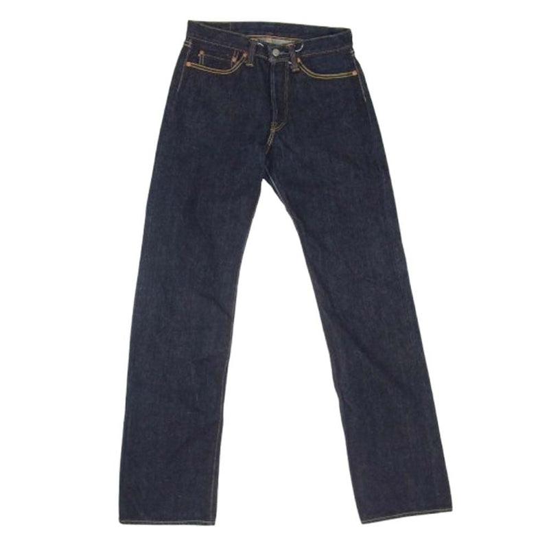 THE FLAT HEAD ザフラットヘッド 8005 ボタンフライ セルビッチ ストレート デニムパンツ インディゴブルー系 30【美品】【中古】