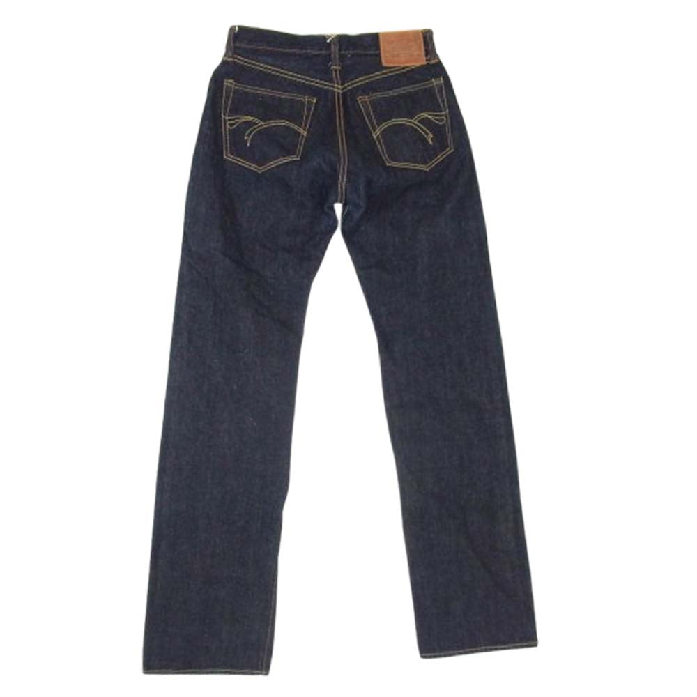 THE FLAT HEAD ザフラットヘッド 8005 ボタンフライ セルビッチ ストレート デニムパンツ インディゴブルー系 30【美品】【中古】