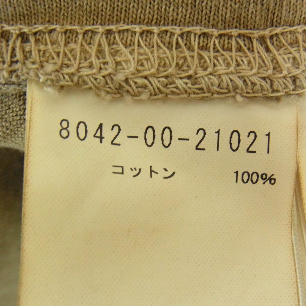 Nigel Cabourn ナイジェルケーボン 8042-00-21021 BASIC T-SHIRT 後染め ベーシック Tシャツ 半袖カットソー カーキ系 46【中古】