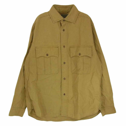 Nigel Cabourn ナイジェルケーボン 8048-00-10002 パナマクロス アーミー 長袖シャツ ブラウン系 48【中古】