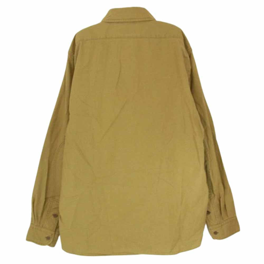 Nigel Cabourn ナイジェルケーボン 8048-00-10002 パナマクロス アーミー 長袖シャツ ブラウン系 48【中古】