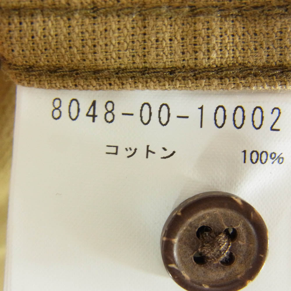 Nigel Cabourn ナイジェルケーボン 8048-00-10002 パナマクロス アーミー 長袖シャツ ブラウン系 48【中古】