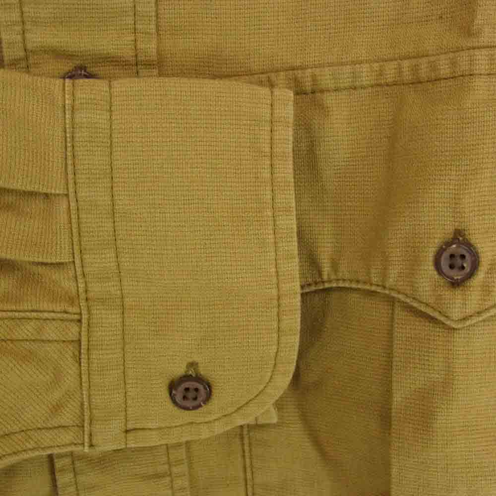 Nigel Cabourn ナイジェルケーボン 8048-00-10002 パナマクロス アーミー 長袖シャツ ブラウン系 48【中古】