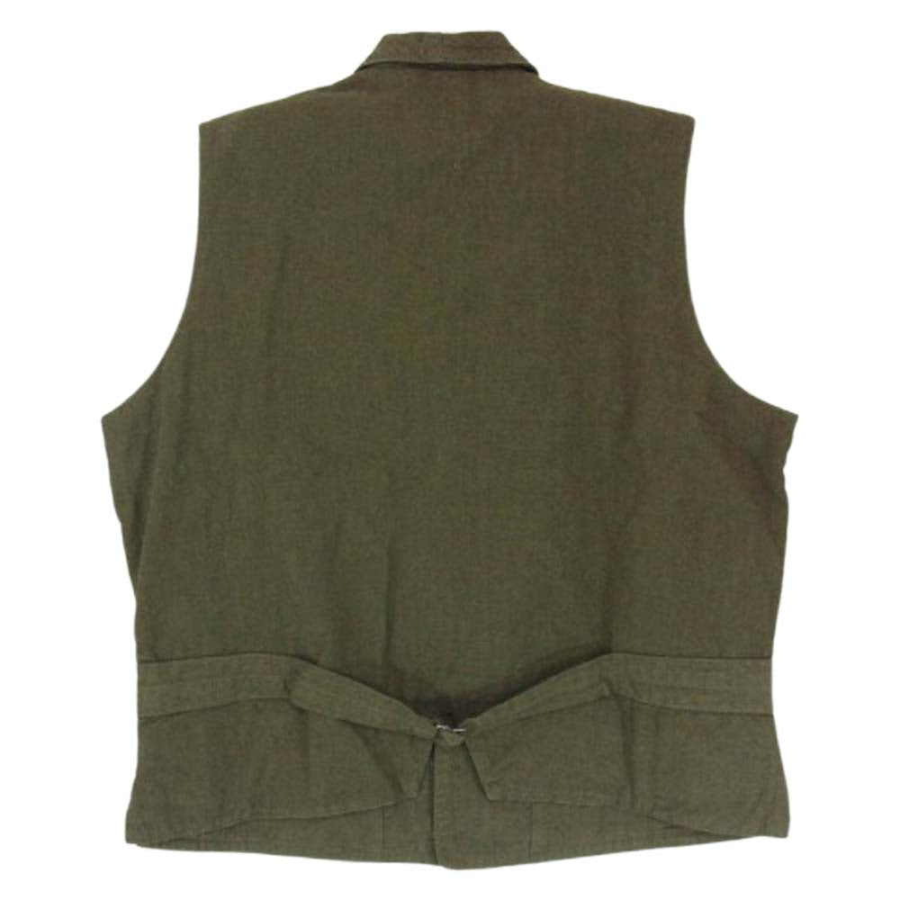 Nigel Cabourn ナイジェルケーボン 23SS 8046-13-70020 WAISTCOAT COTTON BROKEN TWILL ウェストコート コットンブロークンツイル ベスト カーキ系 46【中古】