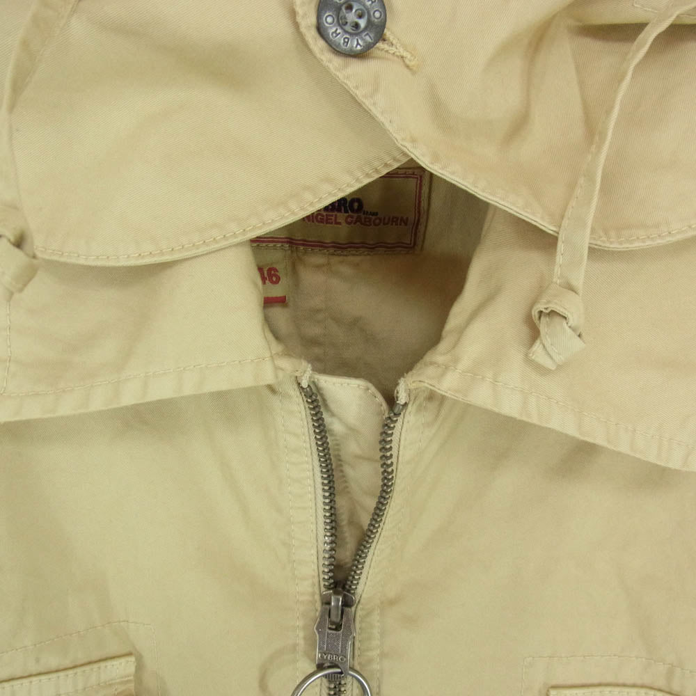 Nigel Cabourn ナイジェルケーボン 8042-13-30000 フード着脱 コットン ジップアップ ジャケット ベージュ系 46【中古】
