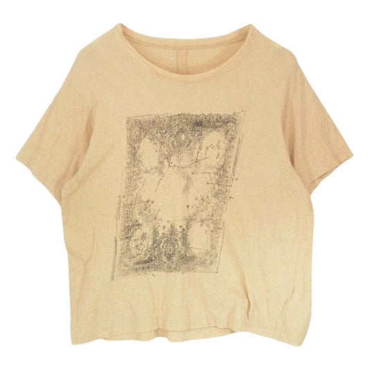 suzuki takayuki スズキタカユキ 182006N プリント 半袖 Tシャツ ベージュ系 1【中古】