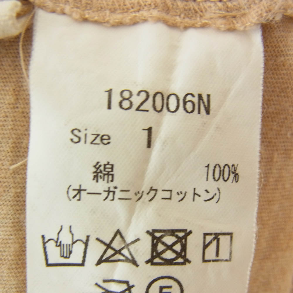 suzuki takayuki スズキタカユキ 182006N プリント 半袖 Tシャツ ベージュ系 1【中古】