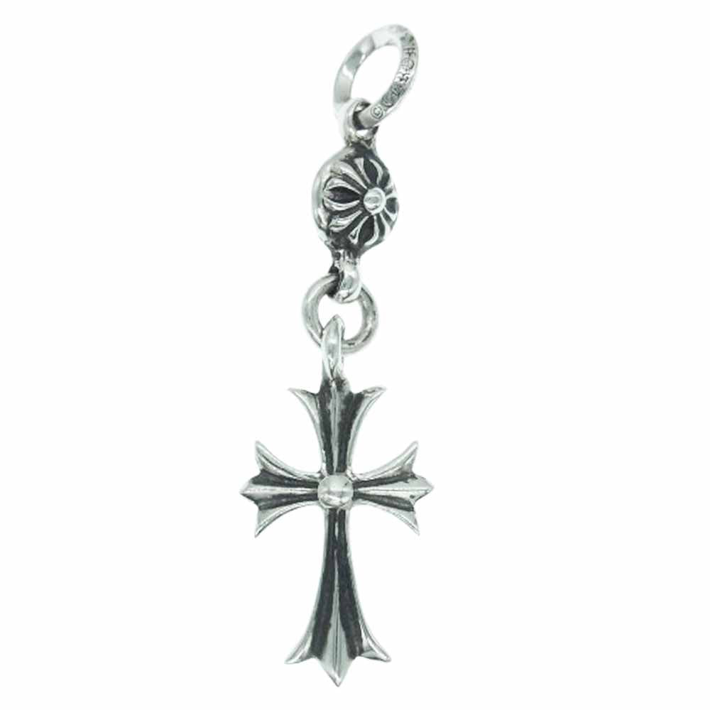 CHROME HEARTS クロムハーツ（原本無） 2025年5月購入レシート付属 1B TINY CH CRS 1ボール タイニー CHクロス チャーム ペンダントトップ ボールチェーン 30インチ ネックレス【極上美品】【中古】