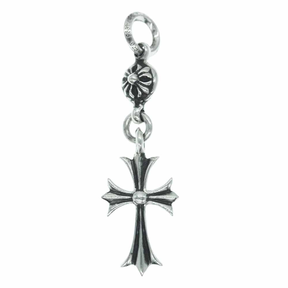 CHROME HEARTS クロムハーツ（原本無） 2025年5月購入レシート付属 1B TINY CH CRS 1ボール タイニー CHクロス チャーム ペンダントトップ ボールチェーン 30インチ ネックレス【極上美品】【中古】
