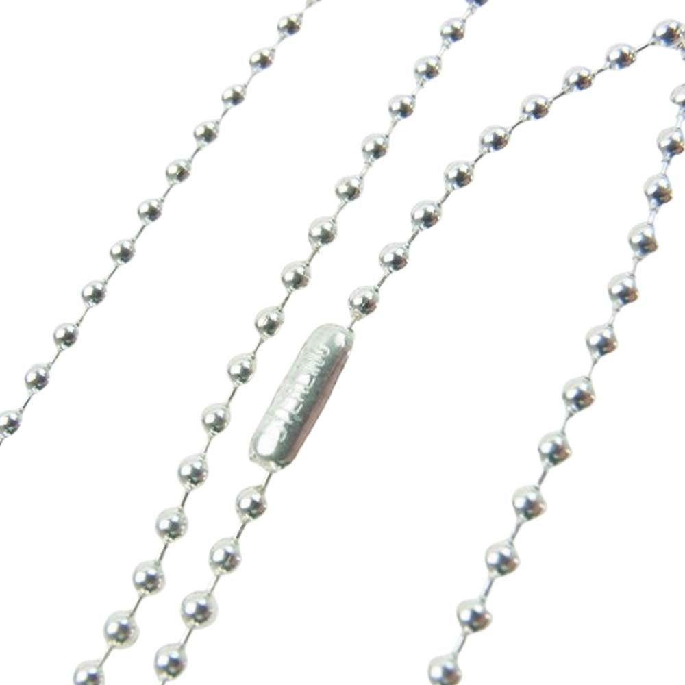 CHROME HEARTS クロムハーツ（原本無） 2025年5月購入レシート付属 1B TINY CH CRS 1ボール タイニー CHクロス チャーム ペンダントトップ ボールチェーン 30インチ ネックレス【極上美品】【中古】