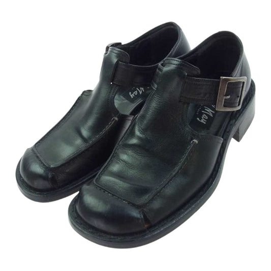 ポールメイ レザー サンダル シューズ ブラック系 39【中古】