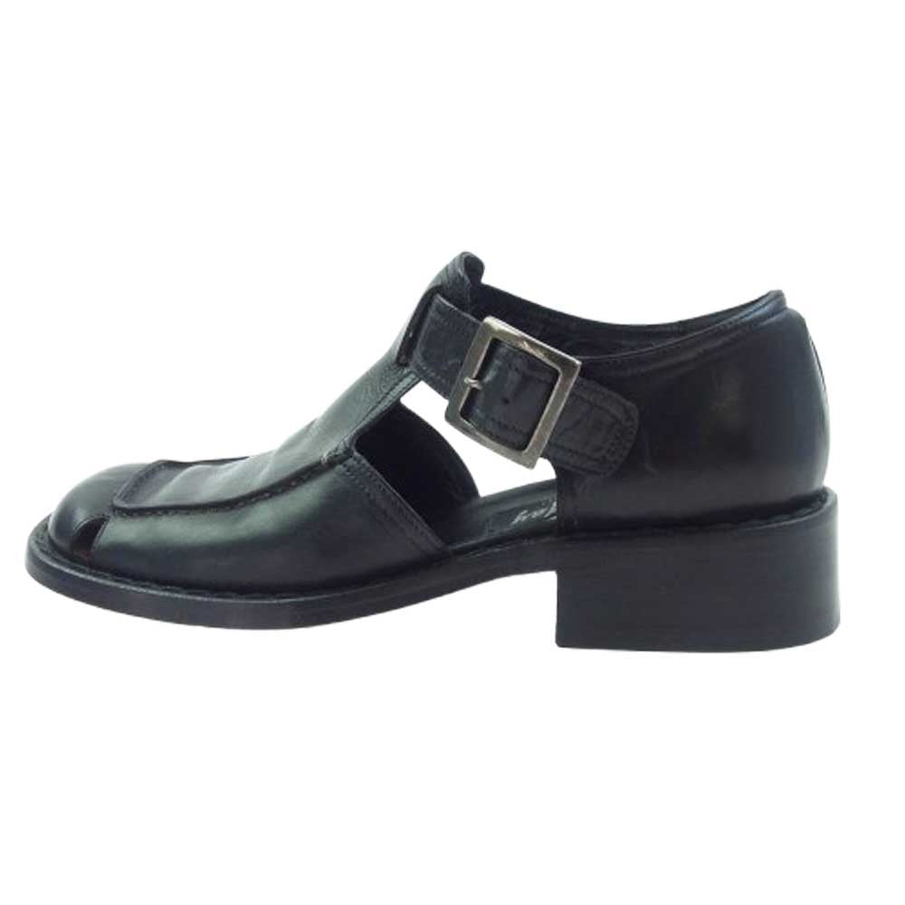 ポールメイ レザー サンダル シューズ ブラック系 39【中古】