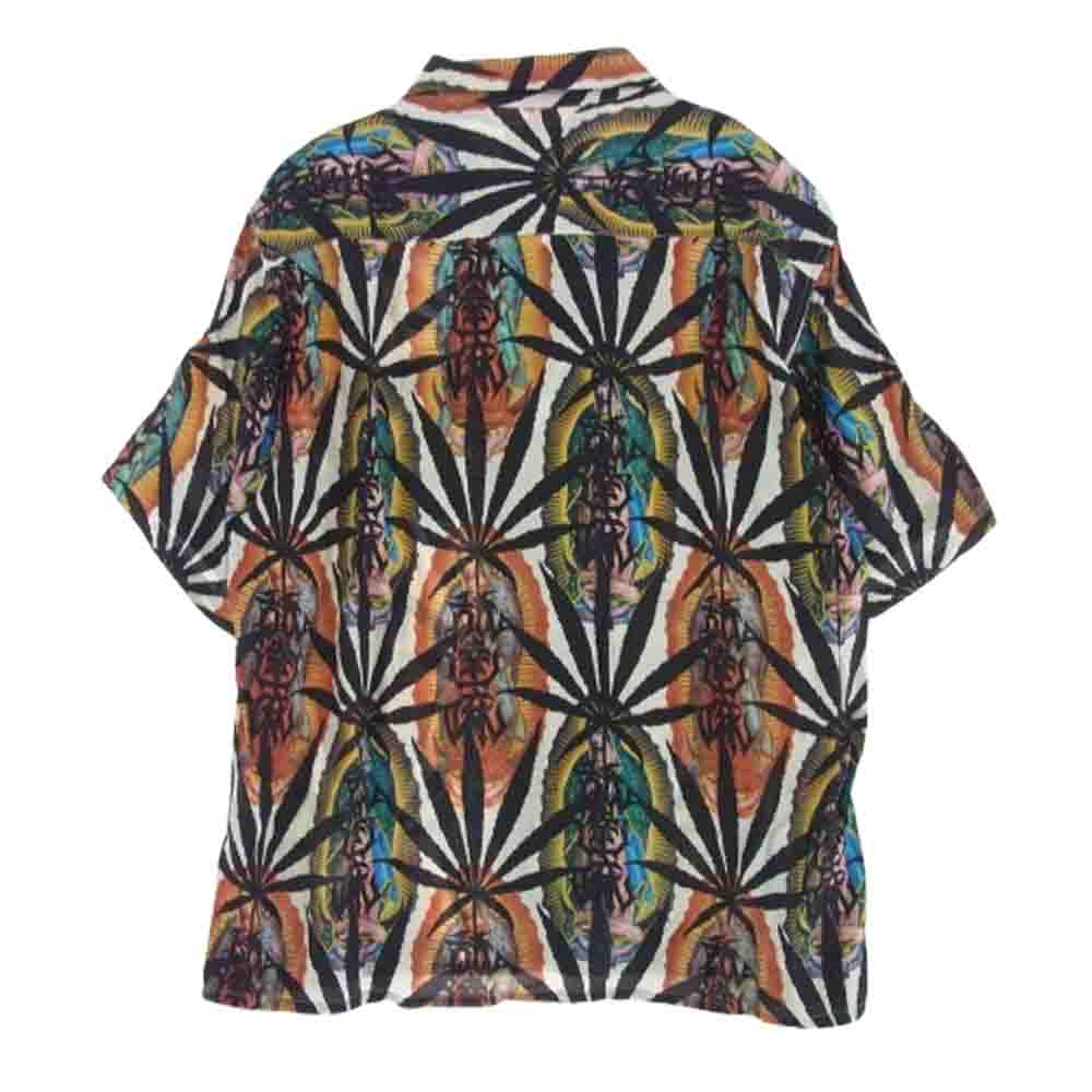 WACKO MARIA ワコマリア 22SS NMD-WM-HI02-B × BUDSPOOL HAWAIIAN SHIRT 舐達麻 ハワイアン 半袖 シャツ マルチカラー系 L【中古】