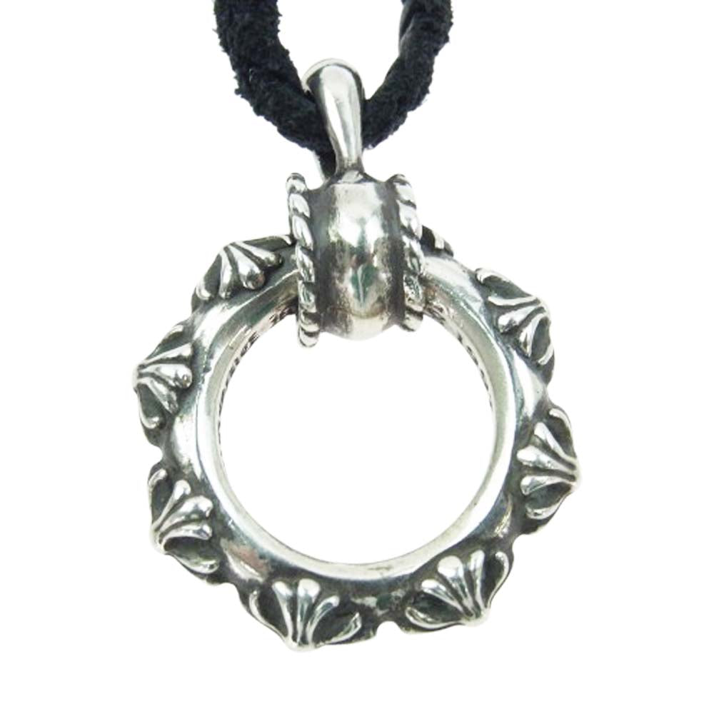 CHROME HEARTS クロムハーツ（原本無） EWLP SBT アイウェアループ SBTバンドレザーブレードネックレス ブラック系 シルバー系【中古】