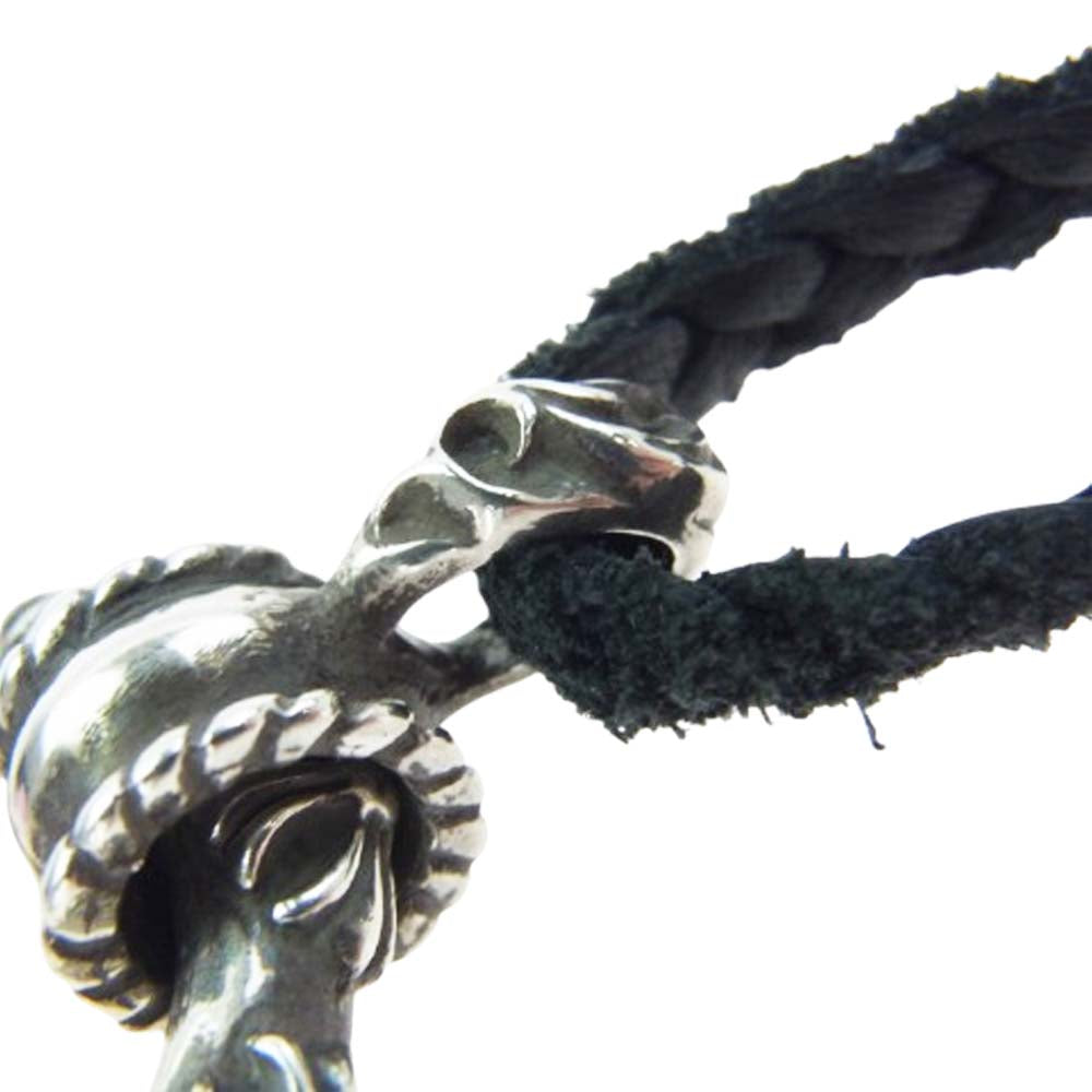 CHROME HEARTS クロムハーツ（原本無） EWLP SBT アイウェアループ SBTバンドレザーブレードネックレス ブラック系 シルバー系【中古】