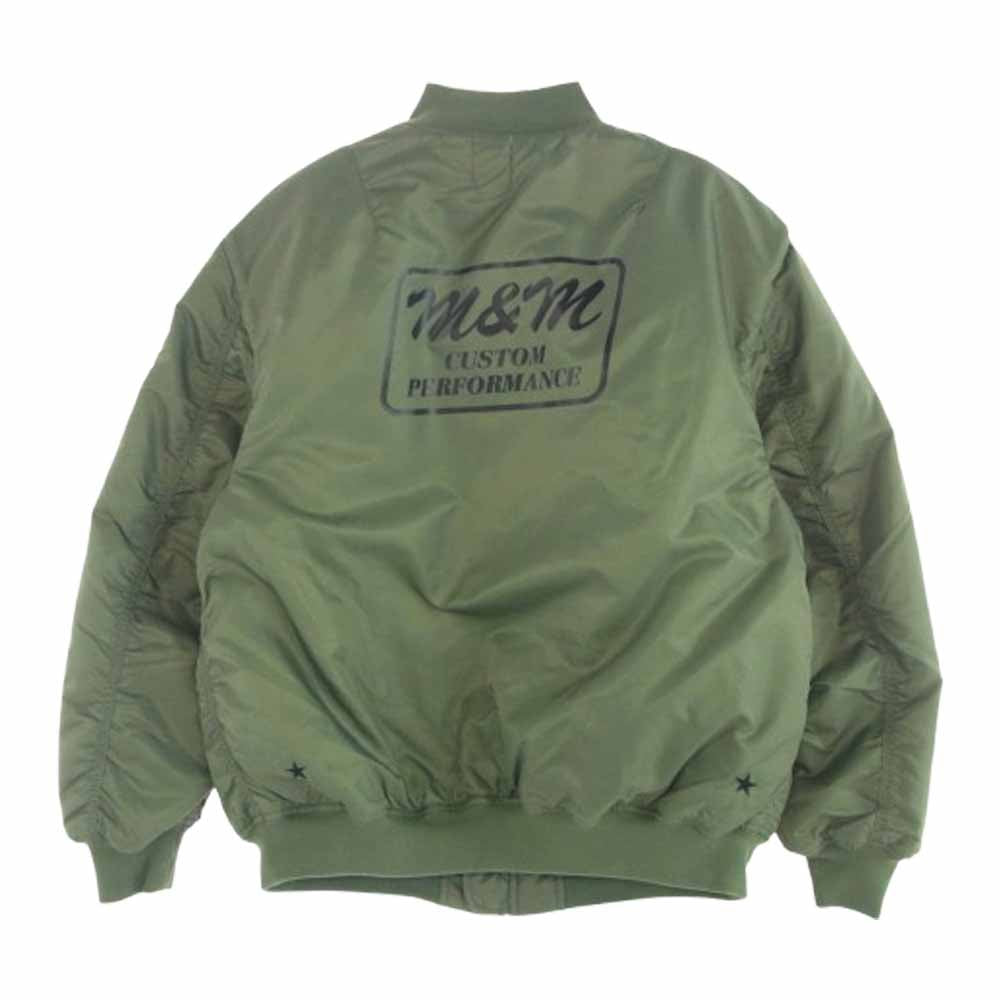 エムアンドエムカスタムパフォーマンス 24AW MA-1 JACKET フライトジャケット ブルゾン カーキ系 L【中古】