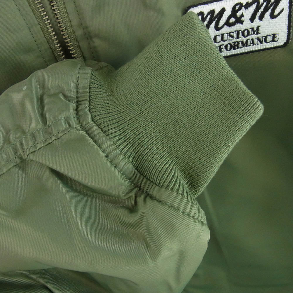 エムアンドエムカスタムパフォーマンス 24AW MA-1 JACKET フライトジャケット ブルゾン カーキ系 L【中古】