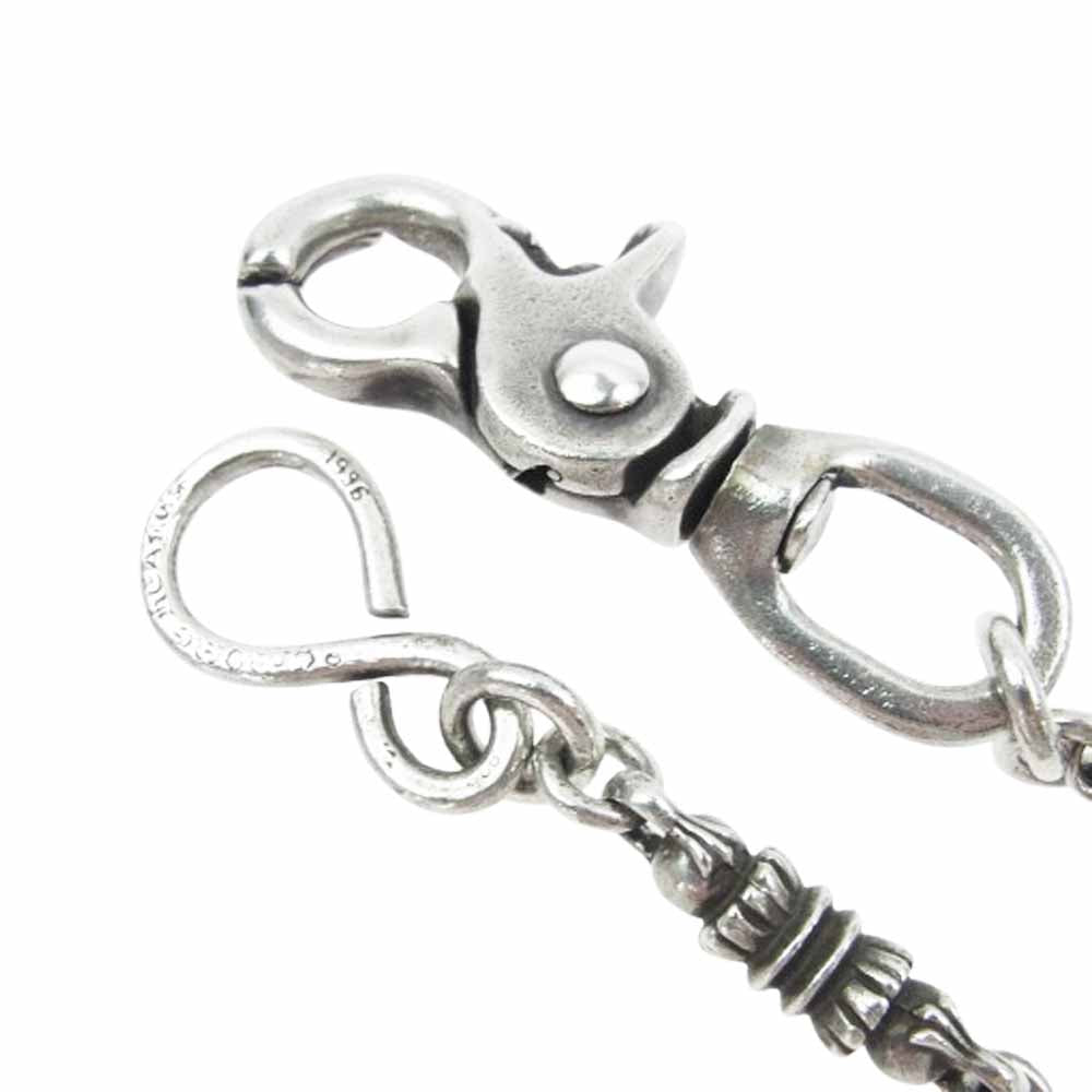 CHROME HEARTS クロムハーツ（原本無） BARREL SHORT-S バレル 9リンク 1クリップ ウォレットチェーン シルバー系【中古】
