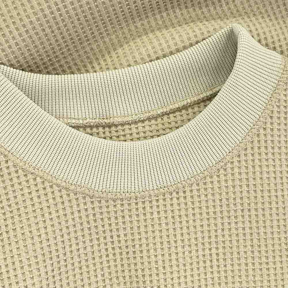 N.HOOLYWOOD エヌハリウッド 9241-CS51-032 TEST PRODUCT EXCHANGE SERVICE ワッフル 半袖 Tシャツ カットソー ベージュ系 40【新古品】【未使用】【中古】