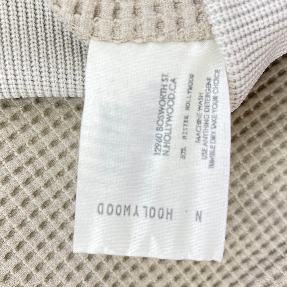 N.HOOLYWOOD エヌハリウッド 9241-CS51-032 TEST PRODUCT EXCHANGE SERVICE ワッフル 半袖 Tシャツ カットソー ベージュ系 40【新古品】【未使用】【中古】