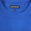 DESCENDANT ディセンダント 21SS 211ATDS-CSM04 STRIP CREW NECK SS ロゴ刺繡 クルーネック 半袖 Tシャツ ブルー系 2【中古】