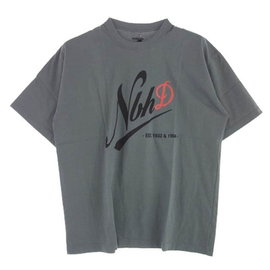 NEIGHBORHOOD ネイバーフッド 23SS 231PCDAN-ST01 NH X DANNER  S/S TEE ダナー ロゴプリント クルーネック 半袖 Tシャツ グレー系 XL【美品】【中古】