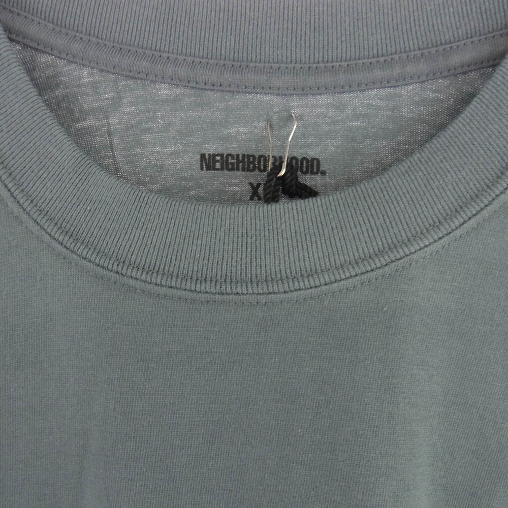 NEIGHBORHOOD ネイバーフッド 23SS 231PCDAN-ST01 NH X DANNER  S/S TEE ダナー ロゴプリント クルーネック 半袖 Tシャツ グレー系 XL【美品】【中古】