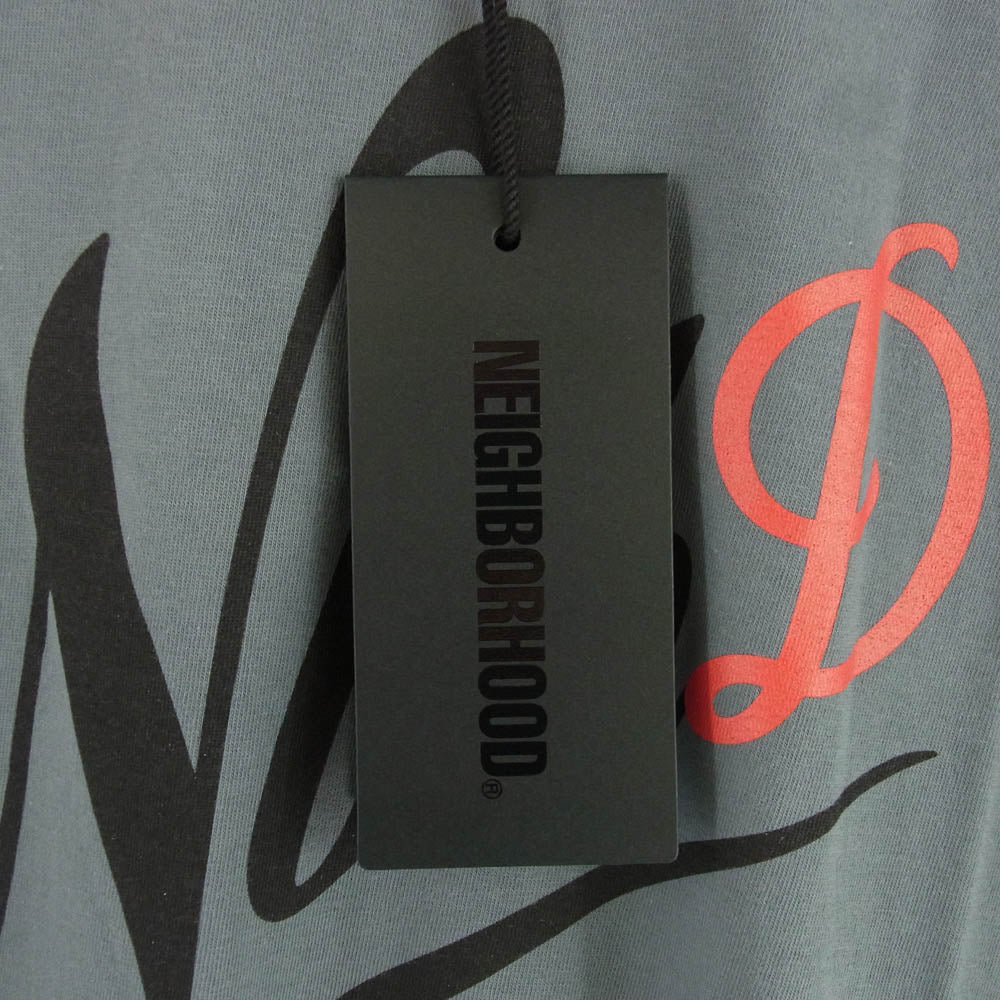NEIGHBORHOOD ネイバーフッド 23SS 231PCDAN-ST01 NH X DANNER  S/S TEE ダナー ロゴプリント クルーネック 半袖 Tシャツ グレー系 XL【美品】【中古】
