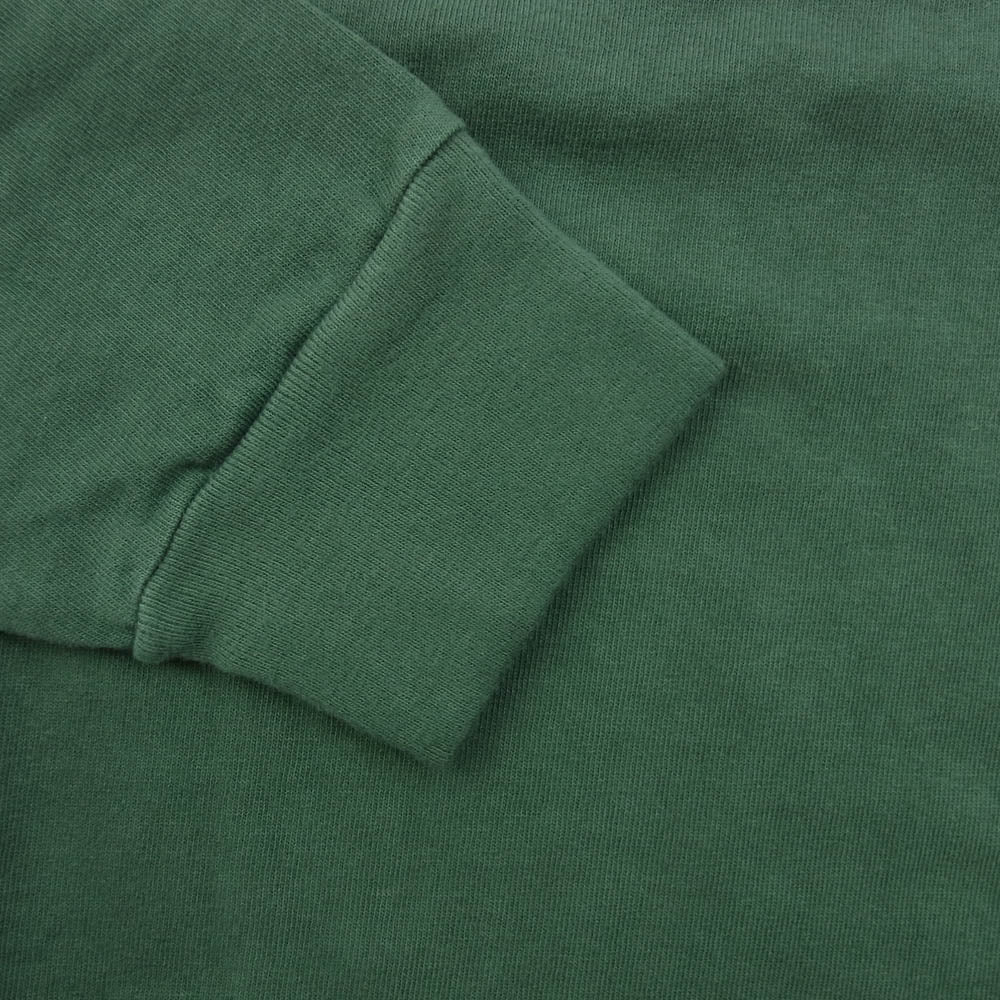 NEIGHBORHOOD ネイバーフッド 22AW 222OKNH-CSM02 SULFUR DYE CREW ロゴプリント クルーネック 長袖 Tシャツ グリーン系 L【中古】
