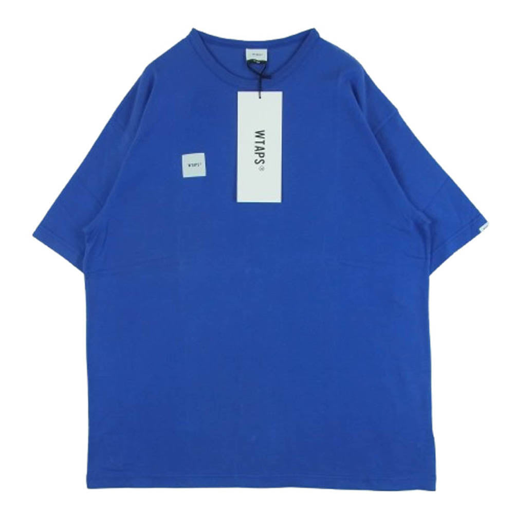 WTAPS ダブルタップス 20SS 201ATDT-CSM07 HOME BASE SS 02/TEE.COTTON ホームベース コットン クルーネック 半袖 Tシャツ ブルー系 04【美品】【中古】