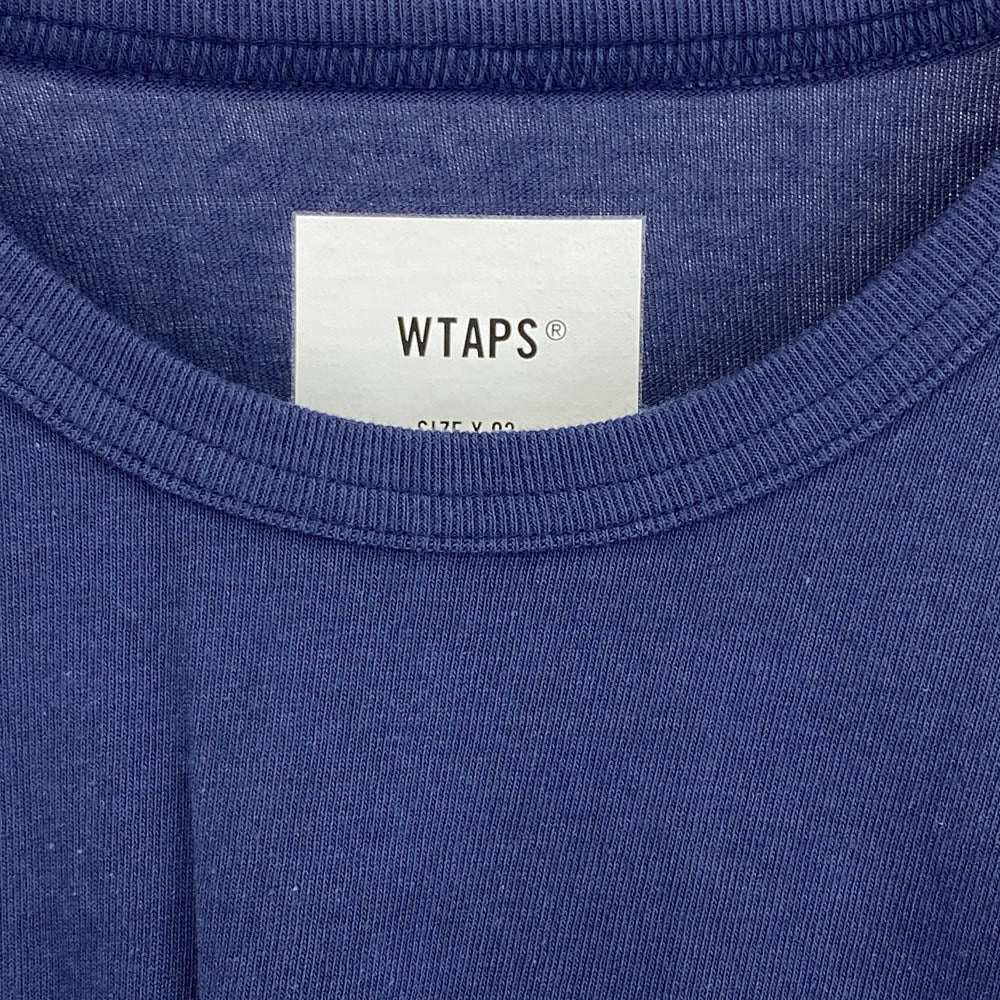 WTAPS ダブルタップス 21SS 211ATDT-CSM14 SS ACADEMY TEE LIMA アカデミー クルーネック 半袖 Tシャツ カットソー ネイビー系 03【極上美品】【中古】