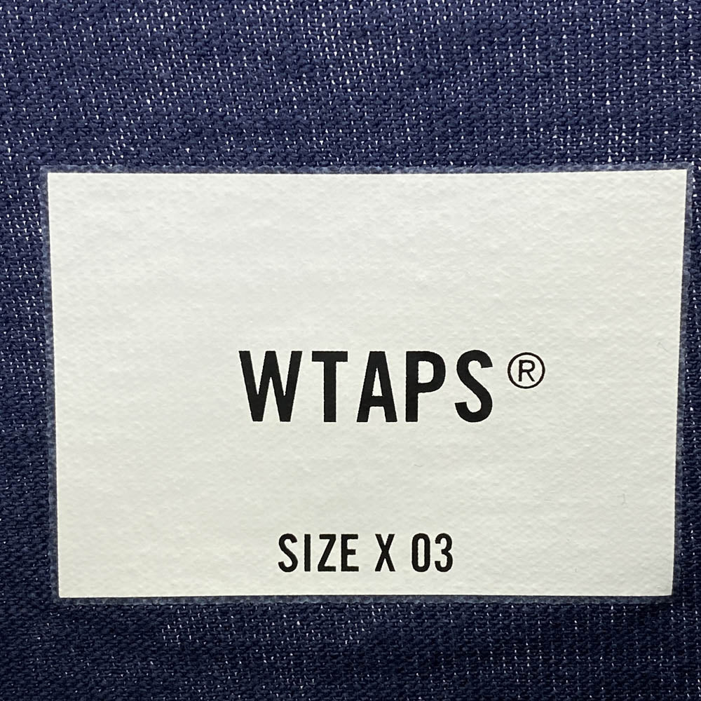 WTAPS ダブルタップス 21SS 211ATDT-CSM14 SS ACADEMY TEE LIMA アカデミー クルーネック 半袖 Tシャツ カットソー ネイビー系 03【極上美品】【中古】