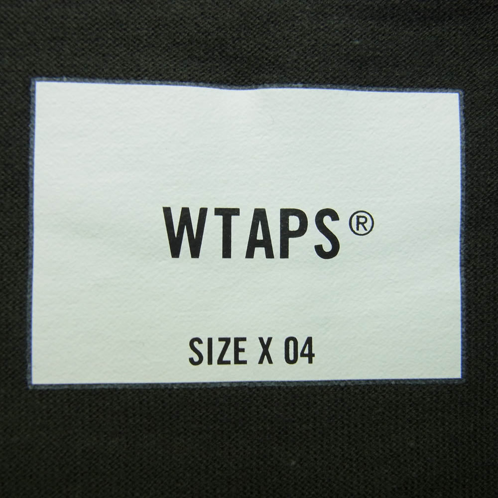 WTAPS ダブルタップス 22SS 221ATDT-CSM01 AII 01/SS/COTTON コットン クルーネック 半袖 Tシャツ グリーン系 4【新古品】【未使用】【中古】