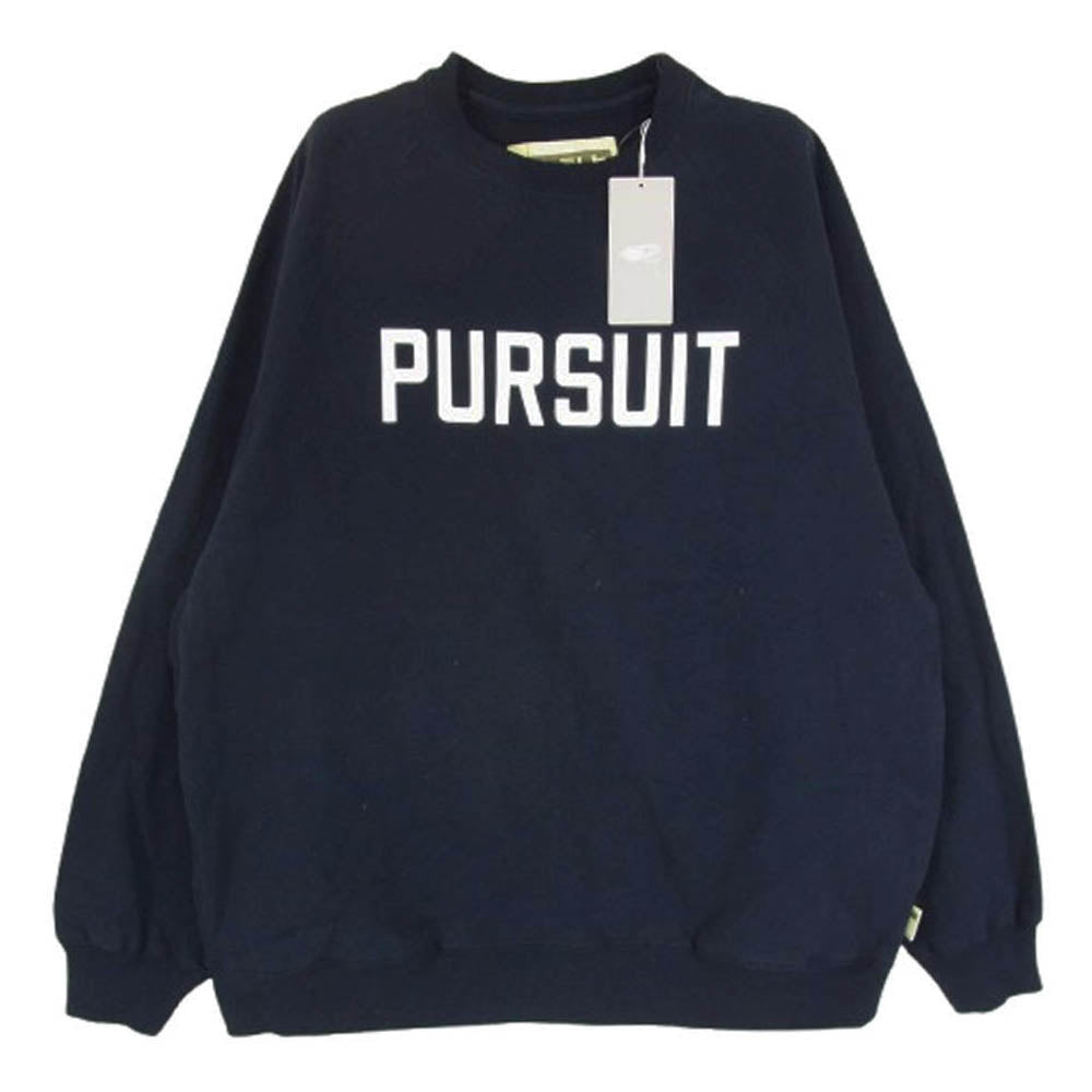 エスエスズィー 22SS 11-13-4522-120-79-16 シン・テレビ装 PURSUIT UNDER ONE ROOF SWEAT/IWGP SWEAT プリント クルーネック スウェット ネイビー系 S【美品】【中古】