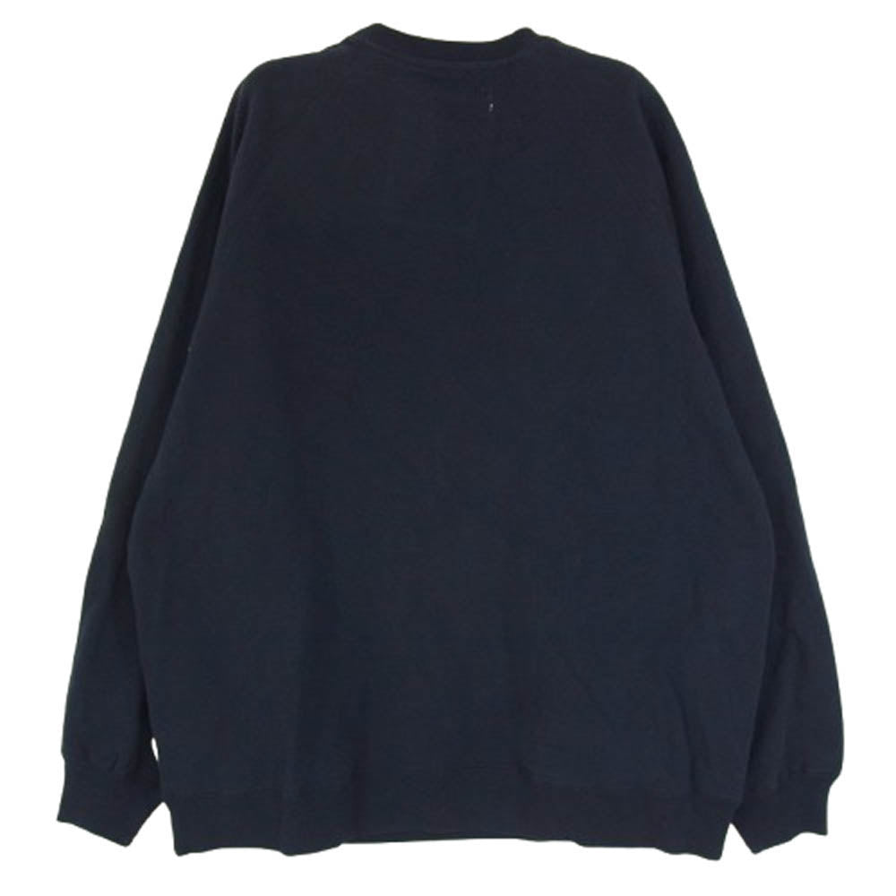 エスエスズィー 22SS 11-13-4522-120-79-16 シン・テレビ装 PURSUIT UNDER ONE ROOF SWEAT/IWGP SWEAT プリント クルーネック スウェット ネイビー系 S【美品】【中古】
