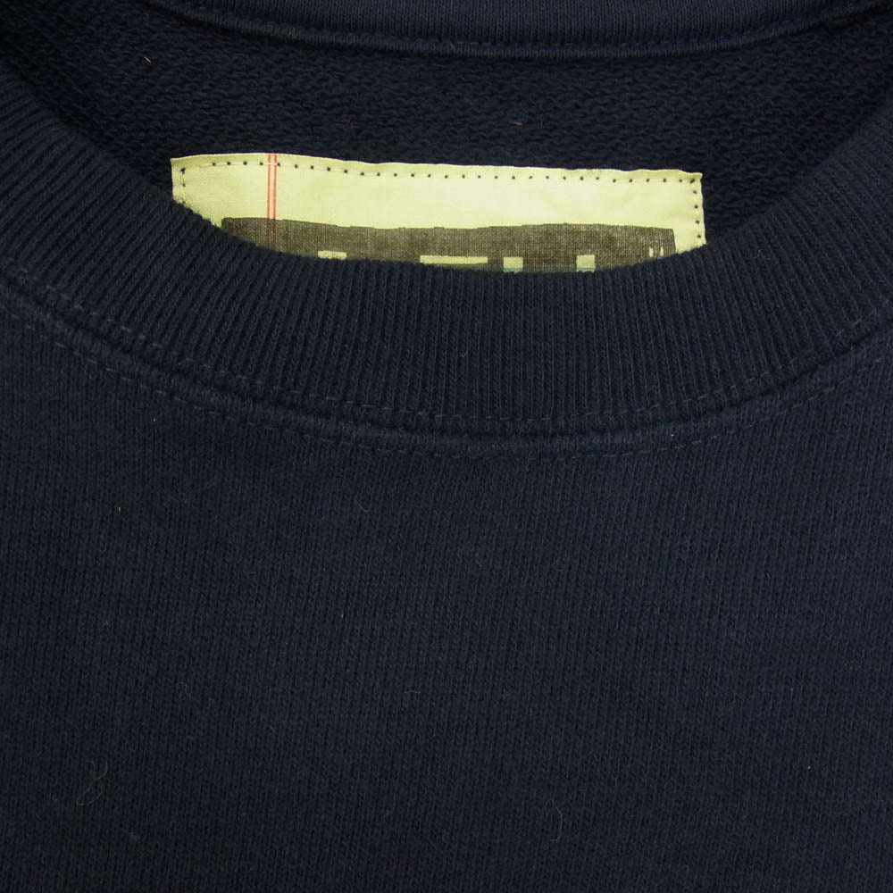 エスエスズィー 22SS 11-13-4522-120-79-16 シン・テレビ装 PURSUIT UNDER ONE ROOF SWEAT/IWGP SWEAT プリント クルーネック スウェット ネイビー系 S【美品】【中古】