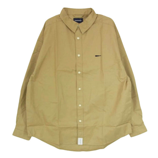 DESCENDANT ディセンダント 21SS 211WVDS-SHM06 KENNEDY'S LS SHIRT レギュラーカラー 長袖 シャツ ベージュ系 2【美品】【中古】