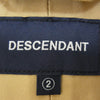 DESCENDANT ディセンダント 21SS 211WVDS-SHM06 KENNEDY'S LS SHIRT レギュラーカラー 長袖 シャツ ベージュ系 2【美品】【中古】