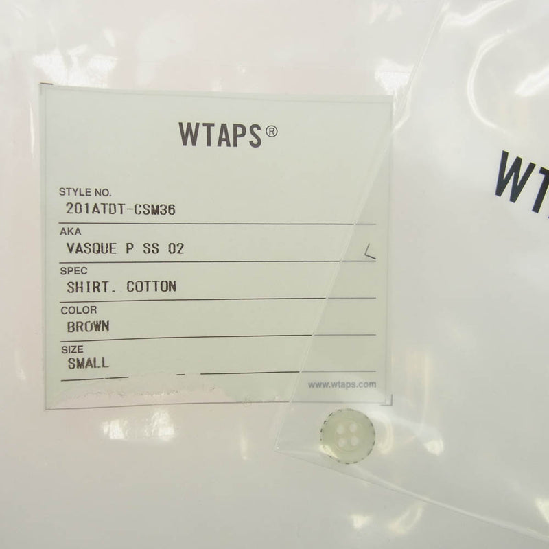 WTAPS ダブルタップス 20SS 201ATDT-CSM36 VASQUE POLO SS 02 SHIRT