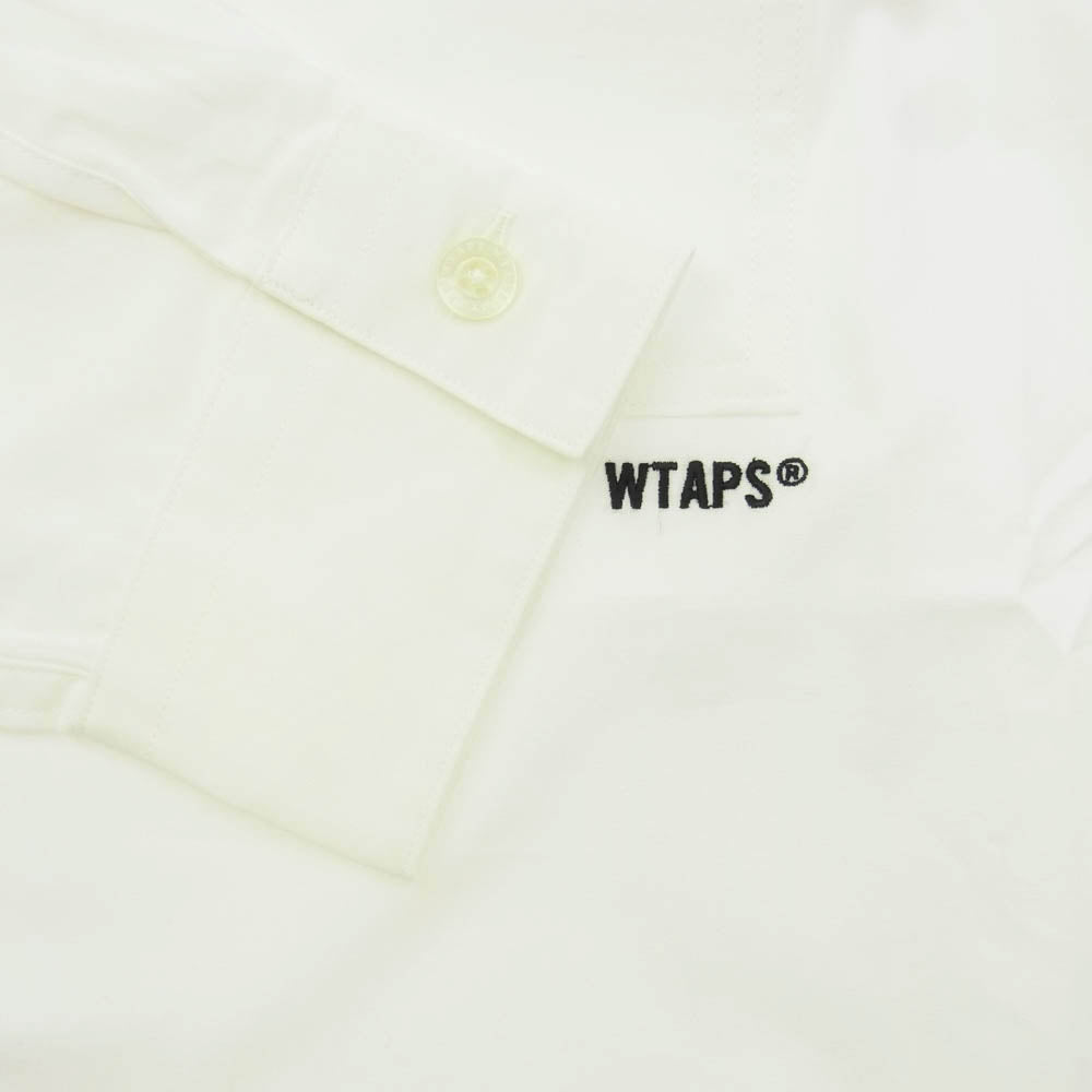 WTAPS ダブルタップス 21SS 211GWDTSHM02 BIB/LS/COTTON CHAMBRAY コットンシャンブレー 長袖 シャツ ホワイト系 2【極上美品】【中古】