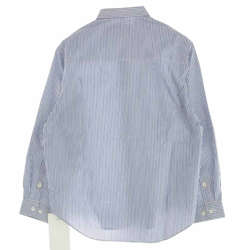 WTAPS ダブルタップス 23SS 231GWDT-SHM03 LS / CTPL. BROADCLOTH. TEXTILE. COOLMAX ブロードクロス ストライプ クールマックス 長袖 ボタンダウン シャツ ブルー系 02【新古品】【未使用】【中古】